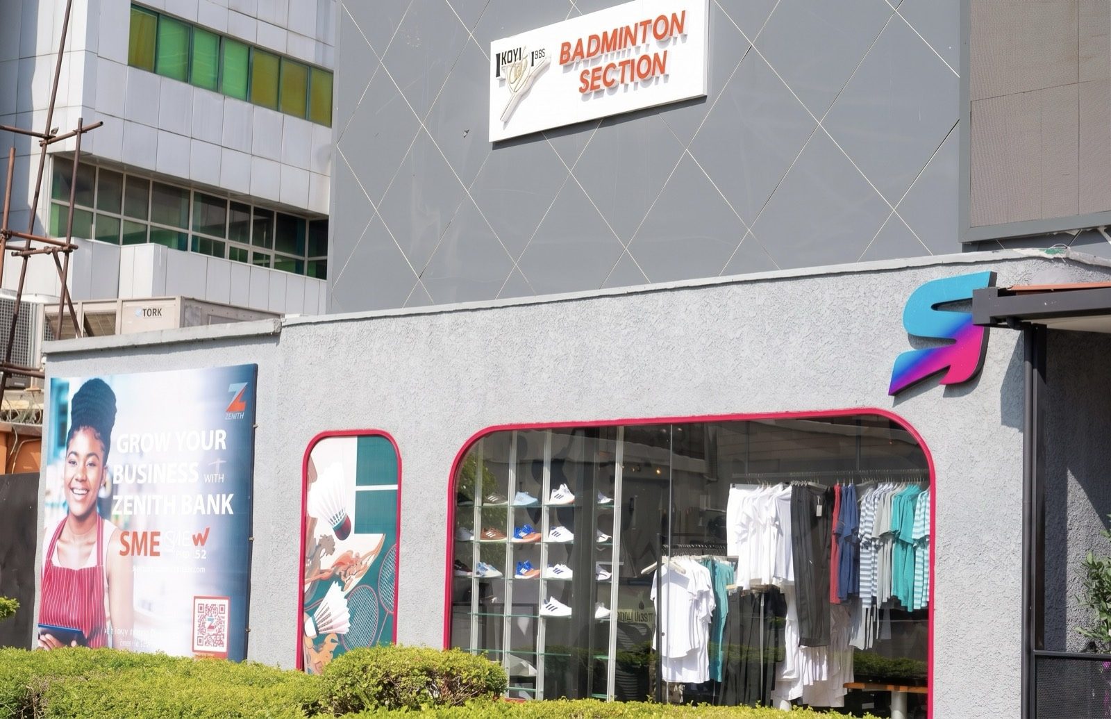 The Sports Bridge International store at the Badminton Section of Ikoyi Club 1938, Lagos